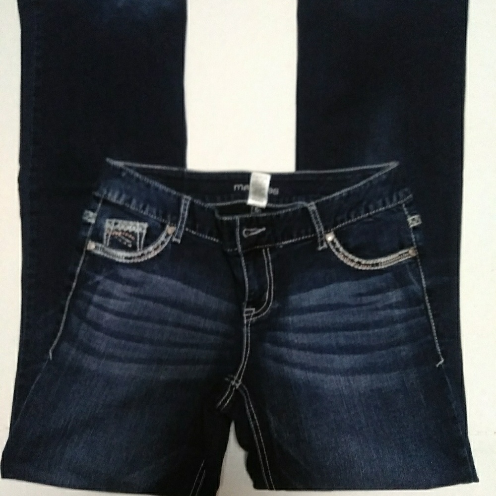 Maurice's Embellished Dark Wash Jeans / Sz 5/6 Reg